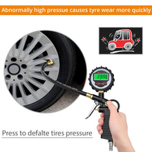 Load image into Gallery viewer, Neoteck Digital Car EU Tire Air Pressure Inflator Gauge LCD Display LED Backlight Vehicle Tester Inflation Monitoring Manometro
