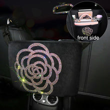 Load image into Gallery viewer, Luxury Diamond Rhinestone Car Storage Bag Organizer Seat Back Holder Multi-Pockets Car Backseat Stowing Tidying for Women
