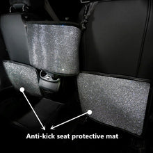 Load image into Gallery viewer, Automobile Accessories Backseat Child Kick Guard Protects Crystal Car Seat Back Protective Bling Rhinestone Scratch-Resistant
