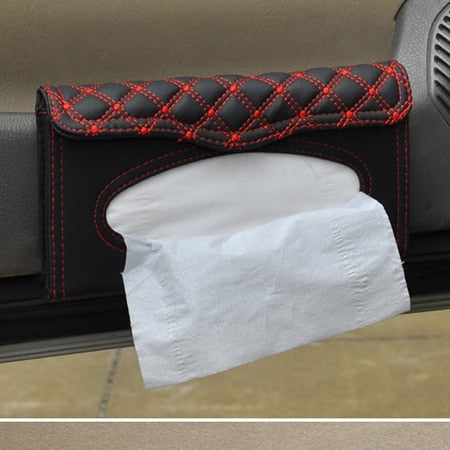 1 Pcs Car Tissue Box Towel Sets Car Sun Visor Tissue Box Holder Auto Interior Storage Decoration for BMW Car Accessories