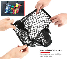 Load image into Gallery viewer, Car Back Rear Trunk Storage Net Seat Elastic String Net Magic Sticker Mesh Storage Bag Auto Organizer Seat Back Bag Freeshipping
