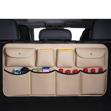 Load image into Gallery viewer, Car Rear Seat Organizer Auto Seat Back Storage Bag Automobile Trunk Cargo Mesh Ornaments Sundries Gadget Interior Accessories
