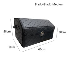 Load image into Gallery viewer, AUTOROWN PU Leather Trunk Organizer Box for Shopping Camping Picnic Home Garage Storage Bag Auto Interior Accessories S/M/L
