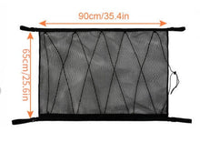 Load image into Gallery viewer, Portable Car Ceiling Storage Net Pocket Roof Interior Cargo Net Bag Car Trunk Storage Pouch Sundries Storage Organizer
