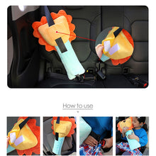 Load image into Gallery viewer, Cute Cartoon Car Seatbelt Cover Pillow Soft Plush Car Safety Belt Shoulder Pad for Children Kids Toy Doll Ornaments Girls Woman
