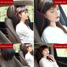 Load image into Gallery viewer, Car Headrest Pillow Neck Memory Lumbar Support Cotton Breathable Auto Neck Rest Headrest Cushion Seat Pillow
