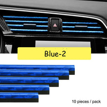 Load image into Gallery viewer, 10 Pieces Car-styling Chrome Styling Moulding Car Air Vent Trim Strip Air Conditioner Outlet Grille Decoration U Shape
