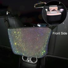 Load image into Gallery viewer, Luxury Diamond Rhinestone Car Storage Bag Organizer Seat Back Holder Multi-Pockets Car Backseat Stowing Tidying for Women
