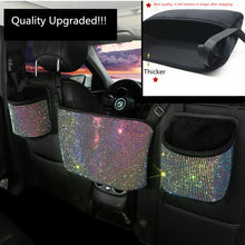 Load image into Gallery viewer, Car Hanging Organizer Seat Back Storage Premium Rhinestone Bling Container Stowing Tidying  Sparkly Accessories Interior Styling
