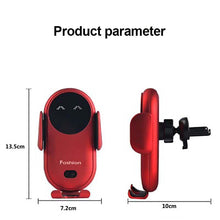 Load image into Gallery viewer, Wireless Charger Car Phone Holder Qi Induction Smart Sensor Fast Charging Stand Mount For Samsung S10 Note 10 iPhone 11 10W
