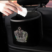 Load image into Gallery viewer, Luxury Diamond Rhinestone Car Storage Bag Organizer Seat Back Holder Multi-Pockets Car Backseat Stowing Tidying for Women
