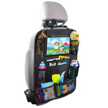 Load image into Gallery viewer, 1PC Car Back Seat Organizer Kids Car Backseat Cover Protector with Touch Screen Tablet Holder Kick Mats with Pocket for Toys
