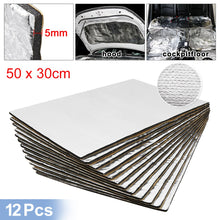 Load image into Gallery viewer, Uxcell 9pcs/12pcs 50cm*30cm Sound Deadener Heat Insulation Mat Car Van Sound Proofing Deadening Insulation Car Hood Insulation
