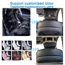 Load image into Gallery viewer, KAWOSEN 1 Piece Long Faux Fur Seat Cover, Universal Artificial Plush Car Seat Covers, Cute Plush Snow Seat Cushion LFFS02
