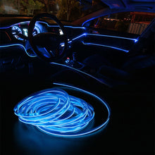 Load image into Gallery viewer, 1m/2m/3m/5m Neon LED Car Interior Lighting Strips Auto LED Lights Garland EL Wire Rope Decorative Lamp Flexible Tube Accessory
