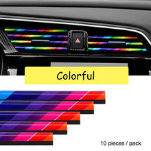 Load image into Gallery viewer, 10 Pieces Car-styling Chrome Styling Moulding Car Air Vent Trim Strip Air Conditioner Outlet Grille Decoration U Shape
