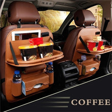 Load image into Gallery viewer, Universal Automobile Accessories Car Seat Back Bag Folding Table Organizer Pad Drink Chair Storage Pocket Box
