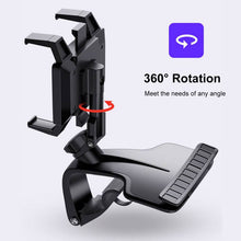 Load image into Gallery viewer, 360 Degree Car Mobile Phone Bracket GPS Mount In Dashboard Rear View Mirror Sunshade Baffle Phone Holder Car supplies
