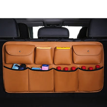 Load image into Gallery viewer, Car Rear Seat Organizer Auto Seat Back Storage Bag Automobile Trunk Cargo Mesh Ornaments Sundries Gadget Interior Accessories
