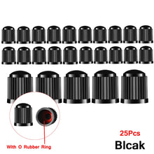 Load image into Gallery viewer, AUTCOAT Tire Stem Valve Caps, with O Rubber Ring, Universal Stem Covers for Cars, SUVs, Bike and Bicycle, Trucks, Motorcycles
