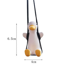 Load image into Gallery viewer, Gypsum Cute Anime Car Accessorie Swing Duck Pendant Auto Rearview Mirror Ornaments Birthday Gift Auto Decoraction Car Fragrance
