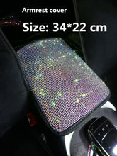 Load image into Gallery viewer, Car Bling Accessories for Woman Interior Set Styling Rhinestone Headrest Pillows Back Support Seat Cushion Pain Relief Sparkly
