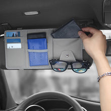 Load image into Gallery viewer, Car Styling Visor Organizer Auto Sun Visor Storage Pouch Car Organizer Sunglasses Holder Card Organizer Ticket Pocket Pen Holder
