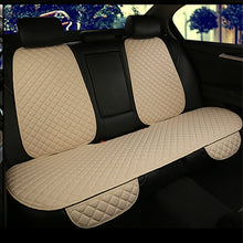 Load image into Gallery viewer, Linen Car Seat Cover Protector Summer Front or Rear Seat Back Cushion Pad Mat Backrest Universal for Auto Interior Truck Suv Van
