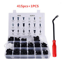 Load image into Gallery viewer, 415 pcs Push Retainer Clips with 18 Most Popular Automotive Parts Sizes,Auto Screw Clips for Toyota GM Ford Honda Acura Chrysler
