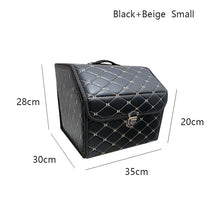 Load image into Gallery viewer, AUTOROWN PU Leather Trunk Organizer Box for Shopping Camping Picnic Home Garage Storage Bag Auto Interior Accessories S/M/L
