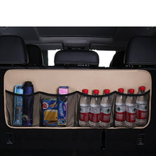 Load image into Gallery viewer, Car Rear Seat Organizer Auto Seat Back Storage Bag Automobile Trunk Cargo Mesh Ornaments Sundries Gadget Interior Accessories
