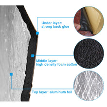 Load image into Gallery viewer, Uxcell 9pcs/12pcs 50cm*30cm Sound Deadener Heat Insulation Mat Car Van Sound Proofing Deadening Insulation Car Hood Insulation
