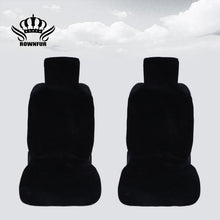 Load image into Gallery viewer, Faux fur Car Seat Cover winter White Universal Automotive interior Artificial fur Car Seat Cushion For toyota BMW Kia Mazda Ford
