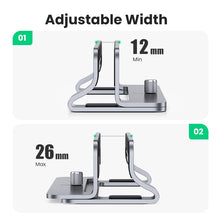 Load image into Gallery viewer, UGREEN Vertical Laptop Stand Holder For MacBook Air Pro Aluminum Foldable Notebook Stand Laptop Support MacBook Pro Tablet Stand
