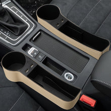 Load image into Gallery viewer, Car Organizer Auto Crevice Pocket Dual USB Charger Phone Bottle Cups Holder Seat Gap Slit Leather Storage Box Car Accessories
