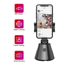 Load image into Gallery viewer, 360 Degree Phone Holder Stand Auto Face Object Tracking Smart Shooting Camera Selfie Stick Rotation for YouTube Live Stream Vlog
