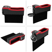 Load image into Gallery viewer, Car Seat Crevice Storage Box Cup Drink Holder Organizer Auto Gap Pocket Stowing Tidying For Phone Pad Card Coin Case Accessories
