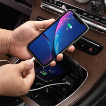 Load image into Gallery viewer, for Mercedes Benz W205 AMG C43 C63 AMG GLC 43 GLC 63 X253 C Class GLC 10W car wireless charger QI phone charger charging case
