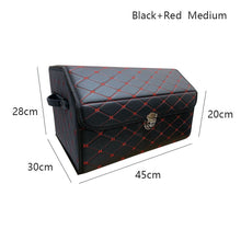 Load image into Gallery viewer, AUTOROWN PU Leather Trunk Organizer Box for Shopping Camping Picnic Home Garage Storage Bag Auto Interior Accessories S/M/L
