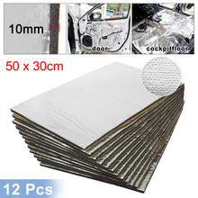 Load image into Gallery viewer, Uxcell 9pcs/12pcs 50cm*30cm Sound Deadener Heat Insulation Mat Car Van Sound Proofing Deadening Insulation Car Hood Insulation
