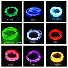 Load image into Gallery viewer, 1m/2m/3m/5m Neon LED Car Interior Lighting Strips Auto LED Lights Garland EL Wire Rope Decorative Lamp Flexible Tube Accessory
