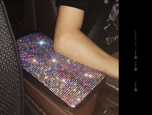 Load image into Gallery viewer, Car Bling Accessories for Woman Interior Set Styling Rhinestone Headrest Pillows Back Support Seat Cushion Pain Relief Sparkly
