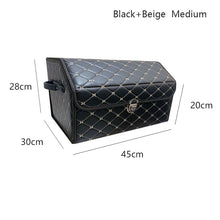 Load image into Gallery viewer, AUTOROWN PU Leather Trunk Organizer Box for Shopping Camping Picnic Home Garage Storage Bag Auto Interior Accessories S/M/L
