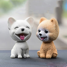 Load image into Gallery viewer, 9cm Husky Teddy Pomeranian Car Shake Head Dog Ornaments Cute Nodding Decoration Gift For Car Interior Home Room Auto Accessories
