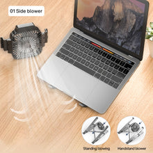 Load image into Gallery viewer, Foldable Laptop Stand With Cooling Fan Portable Heat Dissipation Cooler For MacBook Air Pro Desktop Stand Notebook Dell Holder
