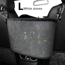 Load image into Gallery viewer, Car Hanging Organizer Seat Back Storage Premium Rhinestone Bling Container Stowing Tidying  Sparkly Accessories Interior Styling
