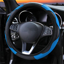 Load image into Gallery viewer, 37-38cm Car Steering Wheel Cover Breathable Anti Slip PU Leather Steering Covers Suitable Auto Decoration internal Accessories
