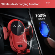 Load image into Gallery viewer, Wireless Charger Car Phone Holder Qi Induction Smart Sensor Fast Charging Stand Mount For Samsung S10 Note 10 iPhone 11 10W
