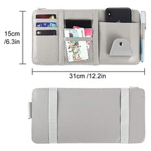 Load image into Gallery viewer, Car Styling Visor Organizer Auto Sun Visor Storage Pouch Car Organizer Sunglasses Holder Card Organizer Ticket Pocket Pen Holder
