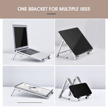 Load image into Gallery viewer, Mini Laptop Holder Adjustable Portable Phone Stand Support  3in1 Notebook Stand Holder For Macbook iPhone
